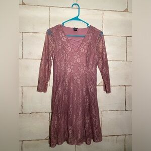 Rue 21 SMALL Pink Dress with Floral Design: WORN ONCE